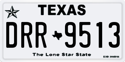 TX license plate DRR9513