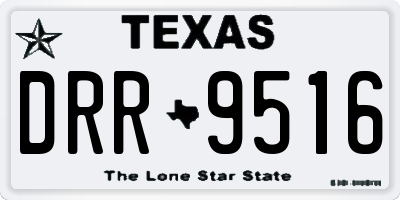 TX license plate DRR9516