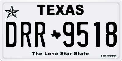 TX license plate DRR9518