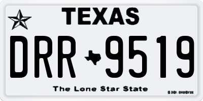 TX license plate DRR9519