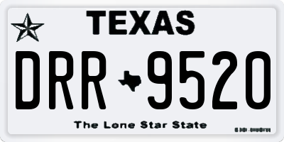 TX license plate DRR9520