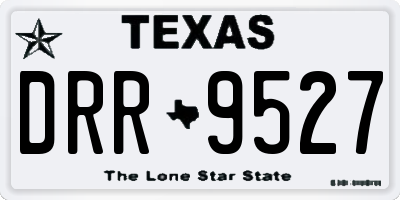 TX license plate DRR9527