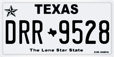 TX license plate DRR9528