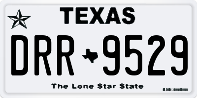 TX license plate DRR9529