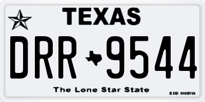 TX license plate DRR9544