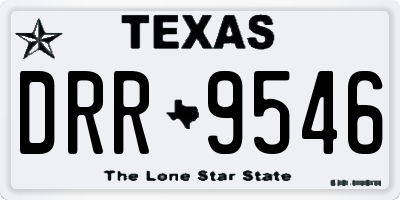 TX license plate DRR9546