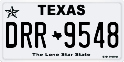 TX license plate DRR9548