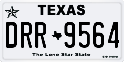 TX license plate DRR9564