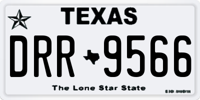 TX license plate DRR9566