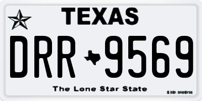 TX license plate DRR9569