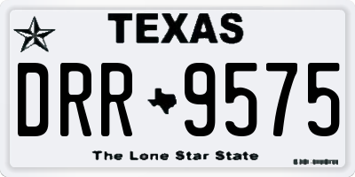 TX license plate DRR9575