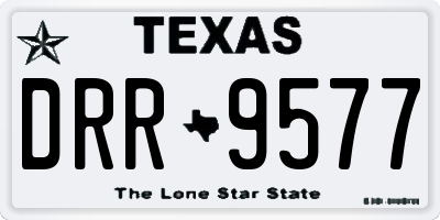 TX license plate DRR9577