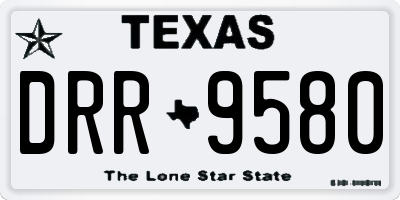 TX license plate DRR9580