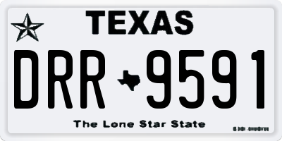 TX license plate DRR9591