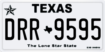 TX license plate DRR9595
