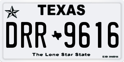 TX license plate DRR9616