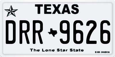 TX license plate DRR9626