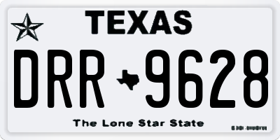 TX license plate DRR9628