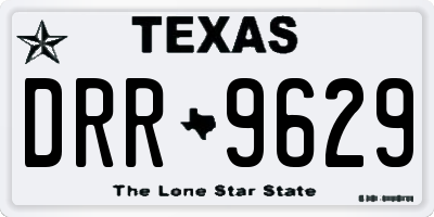 TX license plate DRR9629