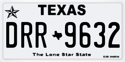 TX license plate DRR9632
