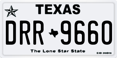 TX license plate DRR9660
