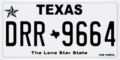 TX license plate DRR9664