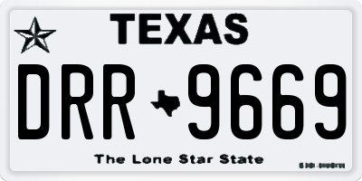 TX license plate DRR9669