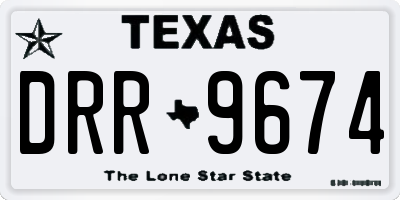 TX license plate DRR9674