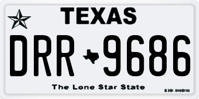 TX license plate DRR9686