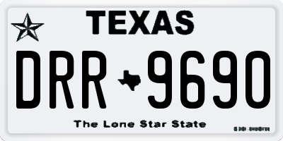 TX license plate DRR9690