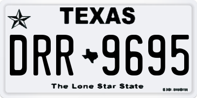 TX license plate DRR9695