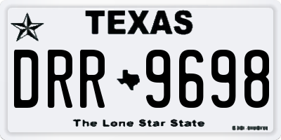 TX license plate DRR9698