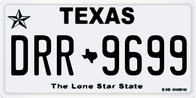 TX license plate DRR9699