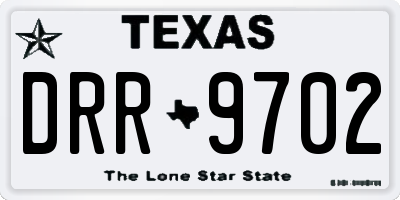 TX license plate DRR9702