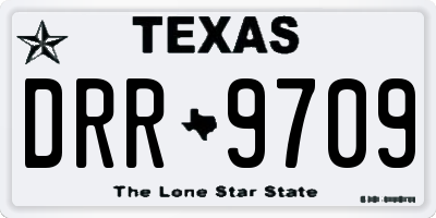 TX license plate DRR9709