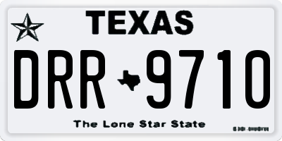 TX license plate DRR9710