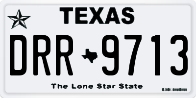 TX license plate DRR9713