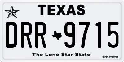 TX license plate DRR9715