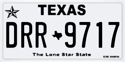 TX license plate DRR9717