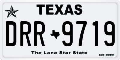 TX license plate DRR9719