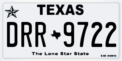 TX license plate DRR9722