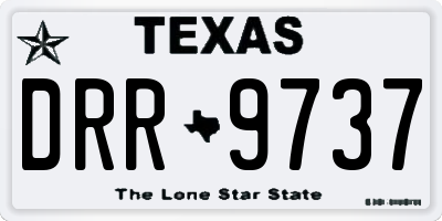 TX license plate DRR9737