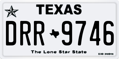 TX license plate DRR9746