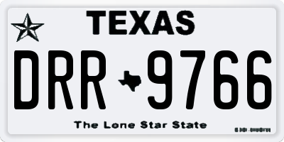 TX license plate DRR9766