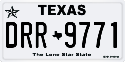 TX license plate DRR9771