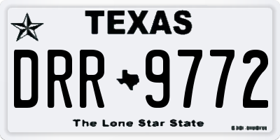 TX license plate DRR9772
