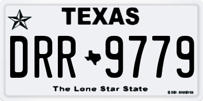 TX license plate DRR9779