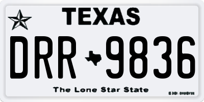 TX license plate DRR9836