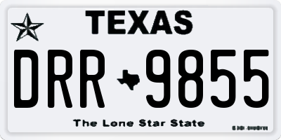 TX license plate DRR9855