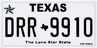 TX license plate DRR9910